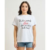 T-shirt Ga&Euml;lle Paris T-shirt col rond femme Blanc