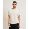 T-shirt EAX T-shirt slim fit homme AX en jersey jacquard merceris&eacute; Blanc