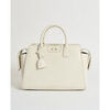 Sac &agrave; main EAX Sac &agrave; main AX grand format pour femme en cuir &eacute;cologique Blanc