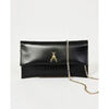 Pochette Patrizia Pepe Sac bandouli&egrave;re femme en cuir Noir