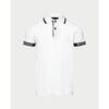 Polo enfant John Richmond Polo gar&ccedil;on avec logo sur les manches Blanc