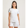 T-shirt Emporio Armani EA7 T-shirt femme avec bande logot&eacute;e Blanc