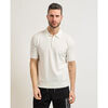 Polo HUGO Polo homme en maille avec fermeture cach&eacute;e Blanc