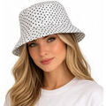 Chapeaux sur Grenoble : Chapeau Chapeau-Tendance Bob de pluie vernis pois