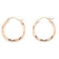 Boucles d'oreille sur Grenoble : Boucles oreilles Daxon by - Cr&eacute;oles cisel&eacute;es plaqu&eacute; or Dor&eacute;