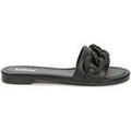 Chaussons / Pantoufles sur Grenoble : Chaussons Betsy black casual open slippers