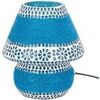 Lampes &agrave; poser Signes Grimalt Lampe De Table En Mosa&iuml;que Bleu Unique. . Maison & D&eacute;co > Lampes &agrave; poser.