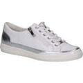 Baskets basses Caprice leisure trainers white silver