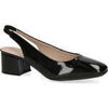 Ballerines Caprice black elegant part-open formal