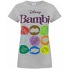 T-shirt Disney Bambi T-shirt &agrave; manches courtes Gris