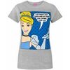 T-shirt Disney Cinderella T-shirt &agrave; manches courtes Gris