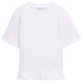 Tee-shirts sur Grenoble : T-shirt Tom Tailor - Tee shirt &agrave; volants - blanc Blanc
