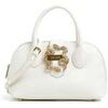 Sac &agrave; main Roberto Cavalli Iconic Snakes Grainy Blanc