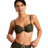 Maillots de bain Selmark Haut maillot de bain bikini embo&icirc;tant SOLSTICE Mare Vert