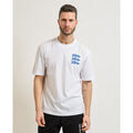 T-shirt HUGO T-shirt homme avec imprim&eacute; devant et dos Blanc Grenoble