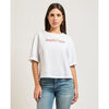 T-shirt EAX T-shirt femme AX relaxed fit avec imprim&eacute; Blanc