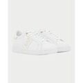 Baskets basses Emporio Armani EA7 Sneakers femme avec logo lat&eacute;ral Blanc Grenoble