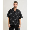 Chemise HUGO Chemise pour homme avec imprim&eacute; extraterrestre Noir