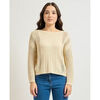 Pull Pennyblack Haut en maille r&eacute;sille et c&ocirc;tes femme Beige
