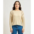Pull Pennyblack Haut en maille r&eacute;sille et c&ocirc;tes femme Beige