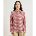 Chemise Iblues Chemise femme en twill de viscose imprim&eacute; Rose Grenoble