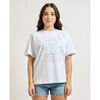 T-shirt Ga&Euml;lle Paris T-shirt femme avec strass Blanc