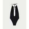 Maillots de bain Emporio Armani EA7 Maillot de bain une pi&egrave;ce femme avec d&eacute;collet&eacute; Noir