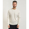Pull Sette/Mezzo Pull l&eacute;ger homme Settemezzo en coton Blanc