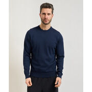 Pull Sette/Mezzo Pull l&eacute;ger homme Settemezzo en coton Bleu