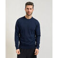 Pull Sette/Mezzo Pull l&eacute;ger homme Settemezzo en coton Bleu