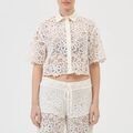 Chemises sur Grenoble : Chemise Ermanno Scervino D46EK037EN4CAMICIACORTAPIZZO