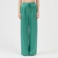 Pantalons sur Grenoble : Pantalon Roberto Cavalli 78PAA1A8PANTALONELARGOLEOPARDOVERDE