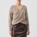 Pull Federica Tosi MAGLIAINCROCIOBEIGE