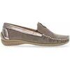 Mocassins Gabor Mocassins en cuir &agrave; talon compens&eacute; Gris