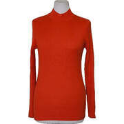 Pull Primark Pull col roul&eacute; Taille 38 / M Orange multicolor