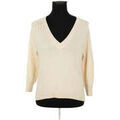Pull Bash Cardigan en laine beige