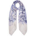Echarpe Liu Jo Grand foulard &agrave; fleurs Bleu