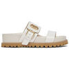 Mules Liu Jo Sandales avec imprim&eacute; croco Blanc