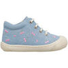Baskets montantes enfant Naturino Chaussures premiers pas en tissu COCOON EMBR.CHERRY