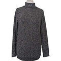Pull Kiabi Pull col roul&eacute; Taille 38 / M Noir multicolor