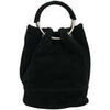 Sac &agrave; main Chapeau-Tendance Sac bourse en daim Noir