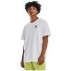 T-shirt Under Armour Logo Ua Brod&eacute; Poids Lourd Blanc