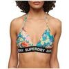 Maillots de bain Superdry Haut de bikini triangle Logo Bleu