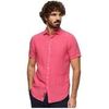 Chemise Superdry Chemise Studios en lin ajust&eacute;e rose Rose