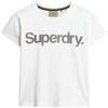 T-shirt Superdry T-shirt Core Logo City blanc ajust&eacute; Blanc