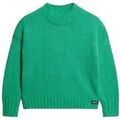Pull Superdry Pull Essential col roul&eacute; vert Vert Grenoble