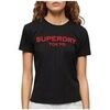 T-shirt Superdry T-shirt Sport Luxe Graphic ajust&eacute; Violet