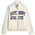 Veste Superdry Veste de surv&ecirc;tement &agrave; appliqu&eacute;s ample Beige Grenoble