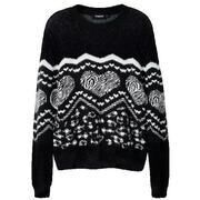 Pull Desigual Bordure Coeur