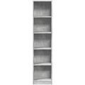Meuble sur Grenoble : Etag&egrave;res murales VidaXL Biblioth&egrave;que gris b&eacute;ton 40x24x176 cm bois d'ing&eacute;nierie Gris Unique. . Maison & D&eacute;co > Etag&egrave;res murales.